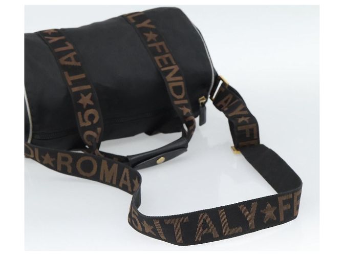 FENDI Hand Bag Canvas 2way Black Gold - vista 8