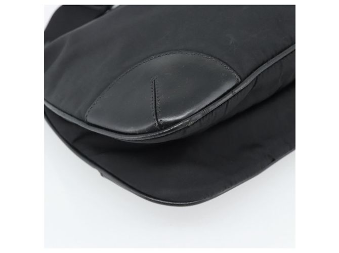 PRADA Schultertasche Nylon Black Silver - Ansicht 14