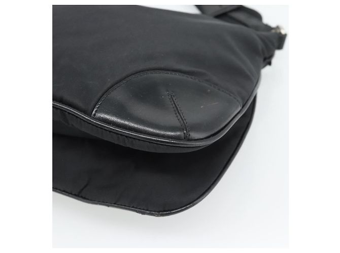 PRADA Schultertasche Nylon Black Silver - Ansicht 15