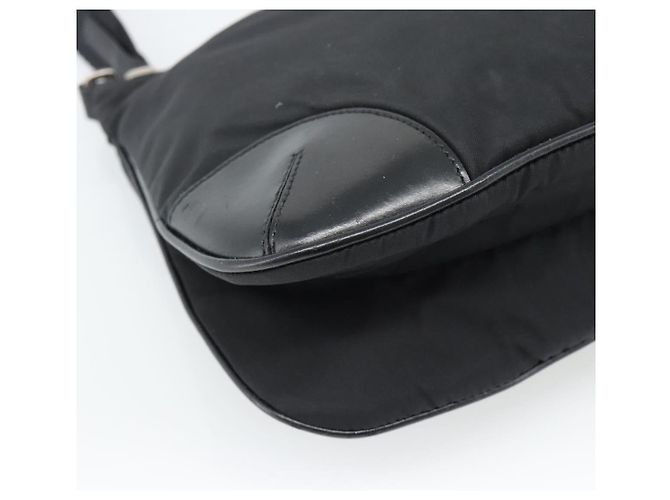 PRADA Schultertasche Nylon Black Silver - Ansicht 16