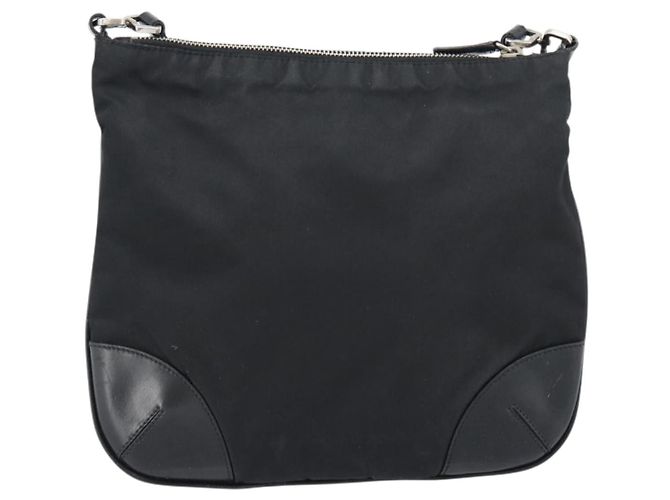 PRADA Schultertasche Nylon Black Silver - Ansicht 2