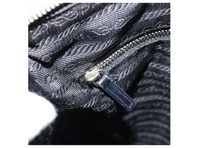 PRADA Schultertasche Nylon Black Silver - Ansicht 22