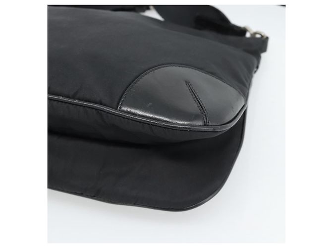 PRADA Schultertasche Nylon Black Silver - Ansicht 9