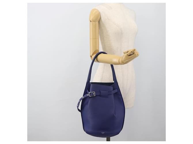 Céline CELINE Hand Bag Leather Blue Silver - vista 17