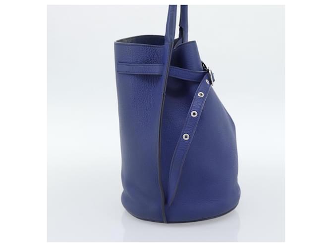 Céline CELINE Hand Bag Leather Blue Silver - vista 3