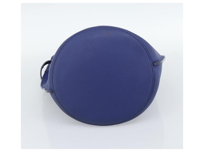 Céline CELINE Hand Bag Leather Blue Silver - vista 5