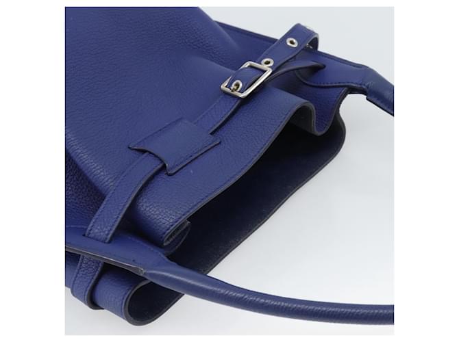 Céline CELINE Hand Bag Leather Blue Silver - vista 6