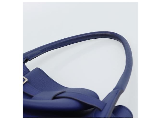 Céline CELINE Hand Bag Leather Blue Silver - vista 8