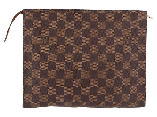 LOUIS VUITTON Damier Ebene Poche Toilette 26 Pouch N47543 LV - vista 2