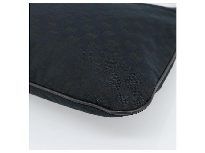 GUCCI GG Canvas Shoulder Bag Black Gold 169947 - vista 15