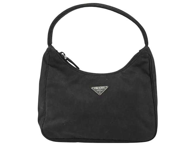 PRADA Hand Pouch Nylon Black Silver - vista 13