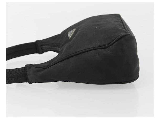 PRADA Hand Pouch Nylon Black Silver - vista 4