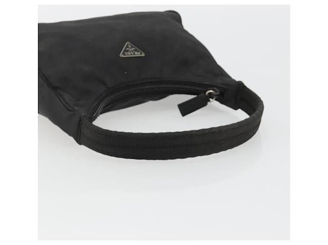 PRADA Hand Pouch Nylon Black Silver - vista 7