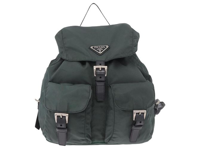 PRADA Rucksack Nylon Green Silver - Ansicht 13