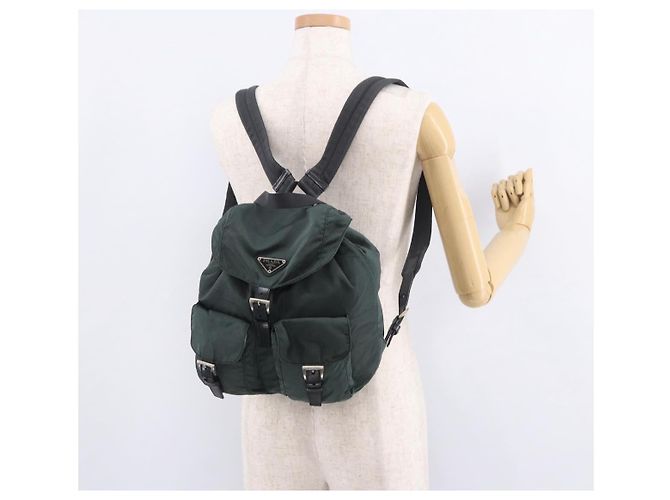 PRADA Rucksack Nylon Green Silver - Ansicht 30