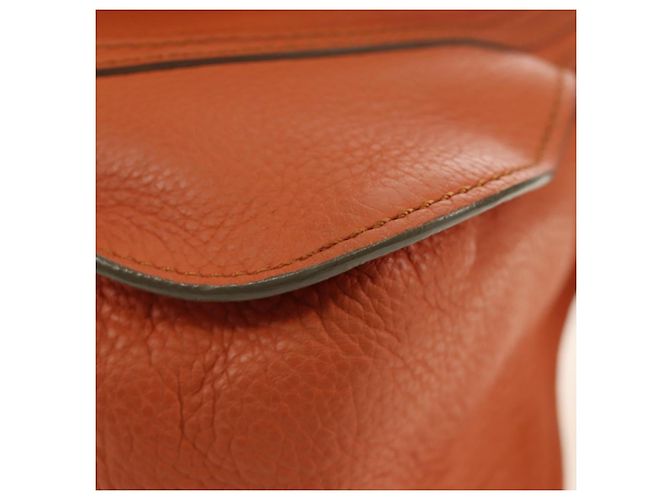 Chloé Chloe Marcie Hand Bag Leather 2way Orange Gold - vista 16