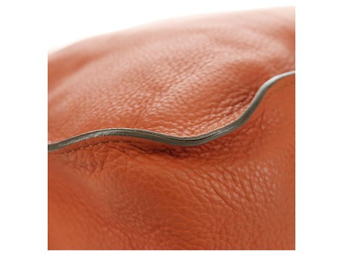 Chloé Chloe Marcie Hand Bag Leather 2way Orange Gold - vista 17