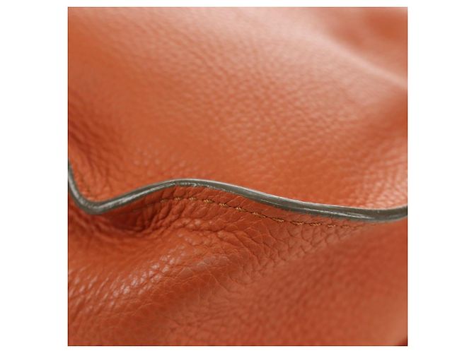 Chloé Chloe Marcie Hand Bag Leather 2way Orange Gold - vista 18