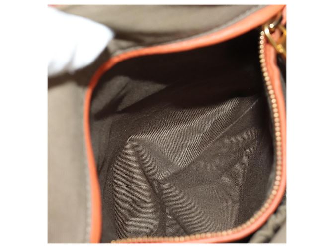 Chloé Chloe Marcie Hand Bag Leather 2way Orange Gold - vista 28