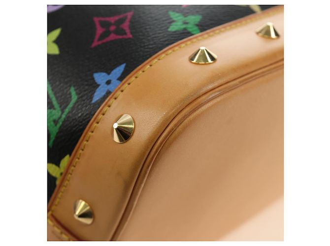 LOUIS VUITTON Monogram Multicolor Alma Hand Bag Black M92646 LV - vista 15
