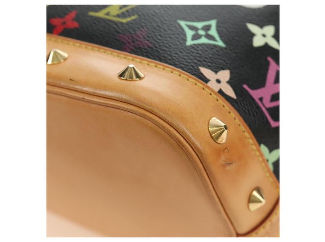 LOUIS VUITTON Monogram Multicolor Alma Hand Bag Black M92646 LV - vista 18