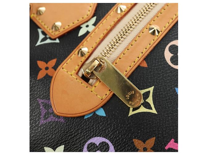 LOUIS VUITTON Monogram Multicolor Alma Hand Bag Black M92646 LV - vista 20