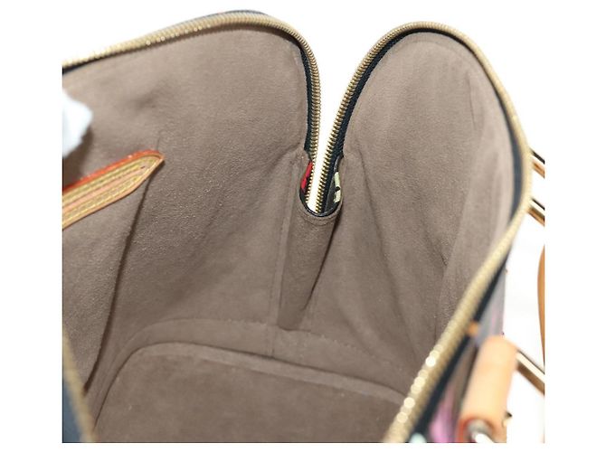 LOUIS VUITTON Monogram Multicolor Alma Hand Bag Black M92646 LV - vista 22