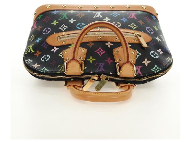 LOUIS VUITTON Monogram Multicolor Alma Hand Bag Black M92646 LV - vista 6