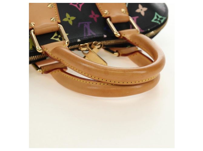 LOUIS VUITTON Monogram Multicolor Alma Hand Bag Black M92646 LV - vista 7