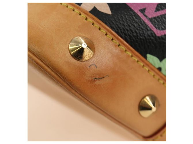 LOUIS VUITTON Monogram Multicolor Alma Hand Bag Black M92646 LV - vista 8