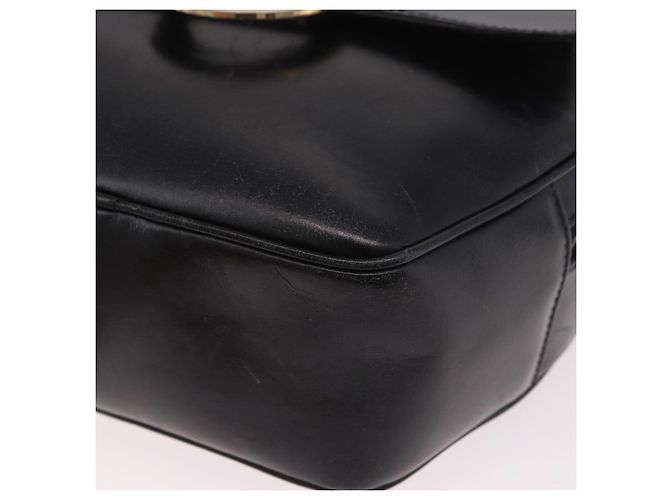 Céline CELINE Circle Shoulder Bag Leather Black Gold - vista 15