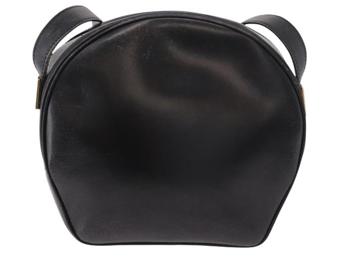 Céline CELINE Circle Shoulder Bag Leather Black Gold - vista 2