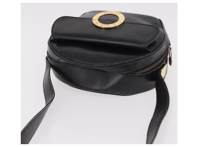 Céline CELINE Circle Shoulder Bag Leather Black Gold - vista 6