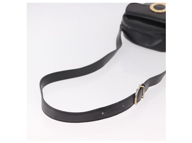 Céline CELINE Circle Shoulder Bag Leather Black Gold - vista 7