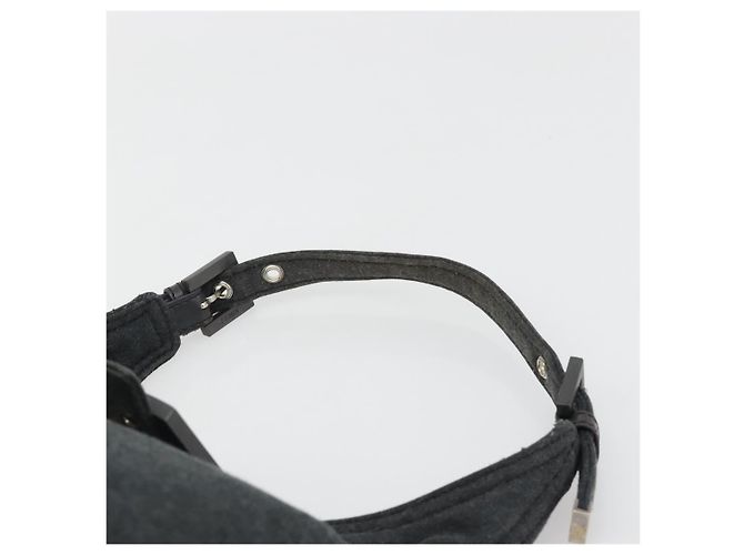 FENDI Mamma Baguette Hand Bag cotton Gray Silver - vista 8