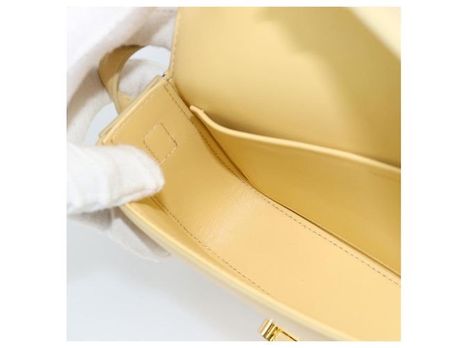 Céline CELINE Triomphe Shoulder Bag Leather Ivory Gold - vista 19