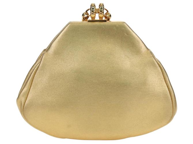 CHANEL Schultertasche mit Kette aus Leder Gold CC - Ansicht 2