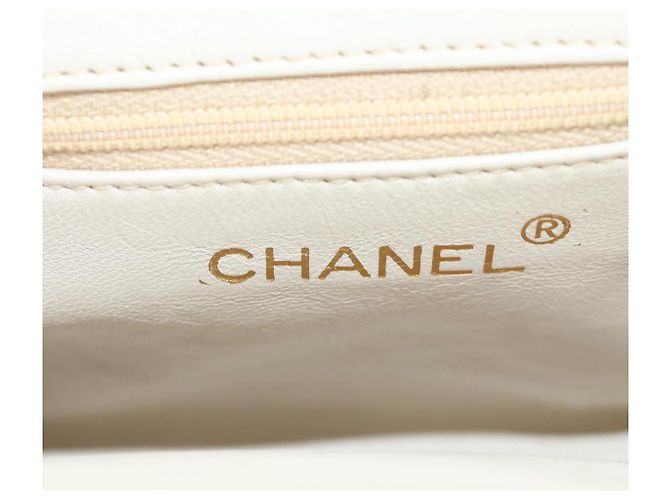 CHANEL Schultertasche mit Kette aus Leder Gold CC - Ansicht 20