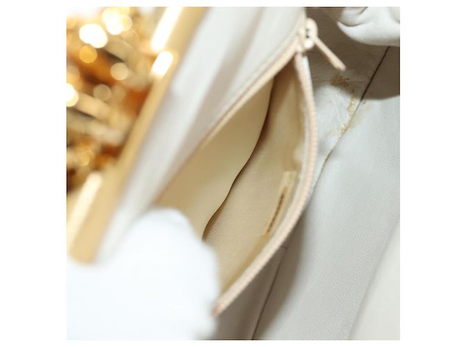 CHANEL Schultertasche mit Kette aus Leder Gold CC - Ansicht 25