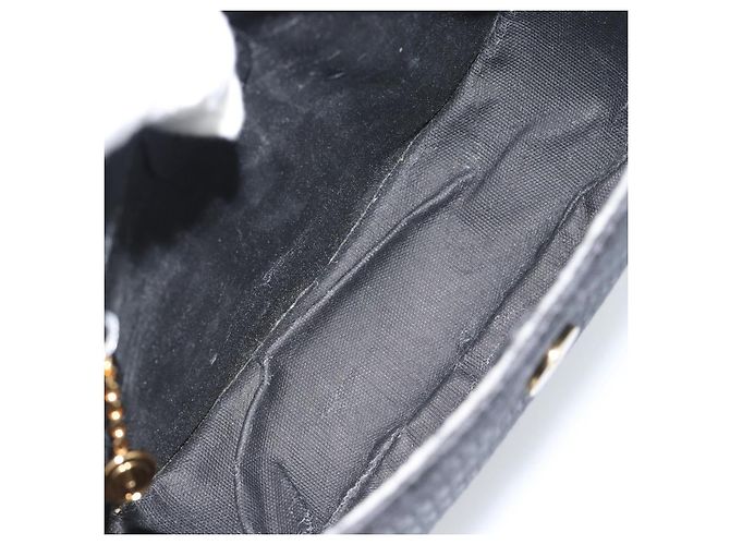 GUCCI Shoulder Bag Canvas Leather Black Gold 007 14 0074 - vista 11