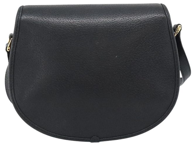 GUCCI Shoulder Bag Canvas Leather Black Gold 007 14 0074 - vista 2