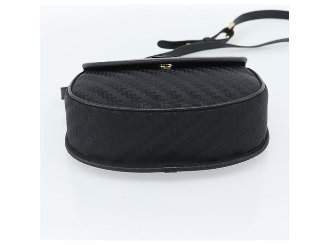 GUCCI Shoulder Bag Canvas Leather Black Gold 007 14 0074 - vista 5