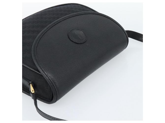GUCCI Shoulder Bag Canvas Leather Black Gold 007 14 0074 - vista 6