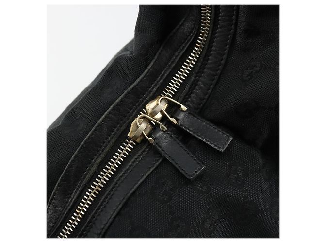 GUCCI GG Canvas Shoulder Bag Black Silver 001 4287 - vista 10