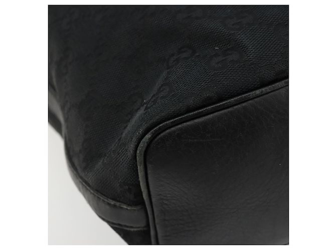 GUCCI GG Canvas Shoulder Bag Black Silver 001 4287 - vista 14
