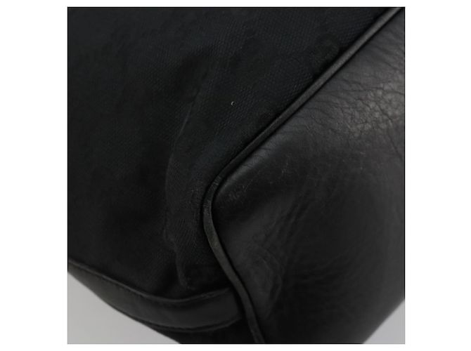 GUCCI GG Canvas Shoulder Bag Black Silver 001 4287 - vista 16