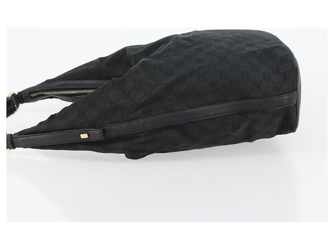 GUCCI GG Canvas Shoulder Bag Black Silver 001 4287 - vista 4