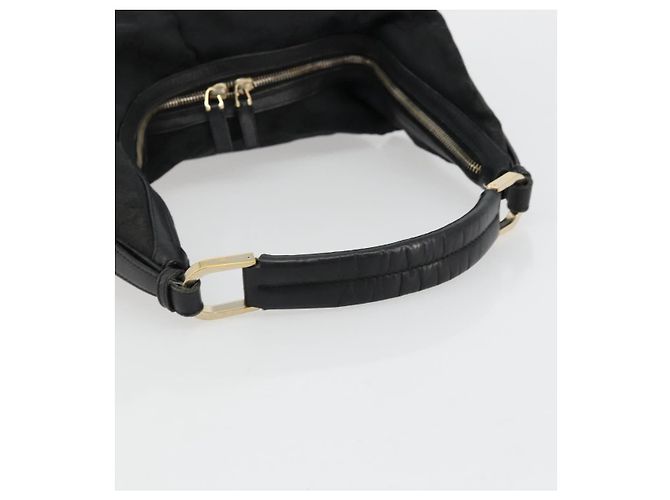 GUCCI GG Canvas Shoulder Bag Black Silver 001 4287 - vista 7