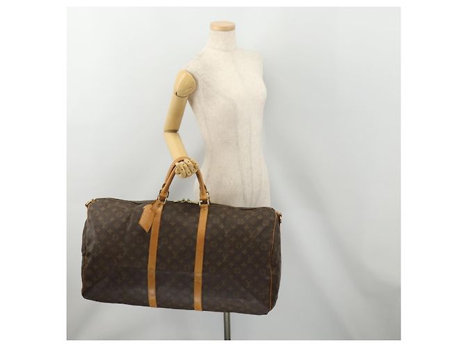 LOUIS VUITTON Monogram Keepall Bandouliere 60 Boston Bag M41412 LV - vista 23