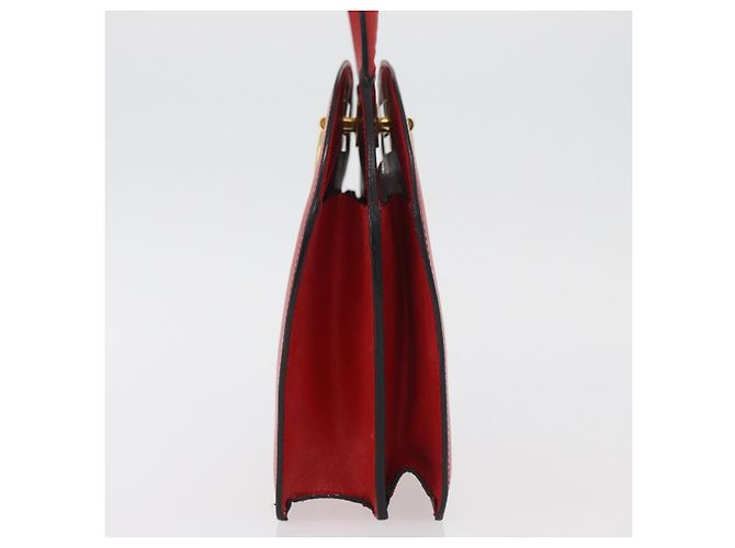 Céline CELINE Circle Hand Bag Leather Red Gold - vista 4